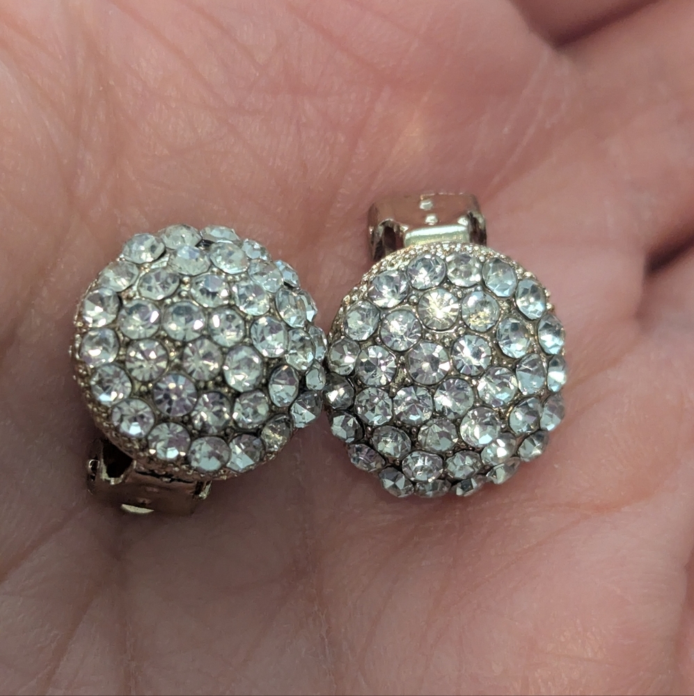 Elegant Crystal Clip-On Earrings